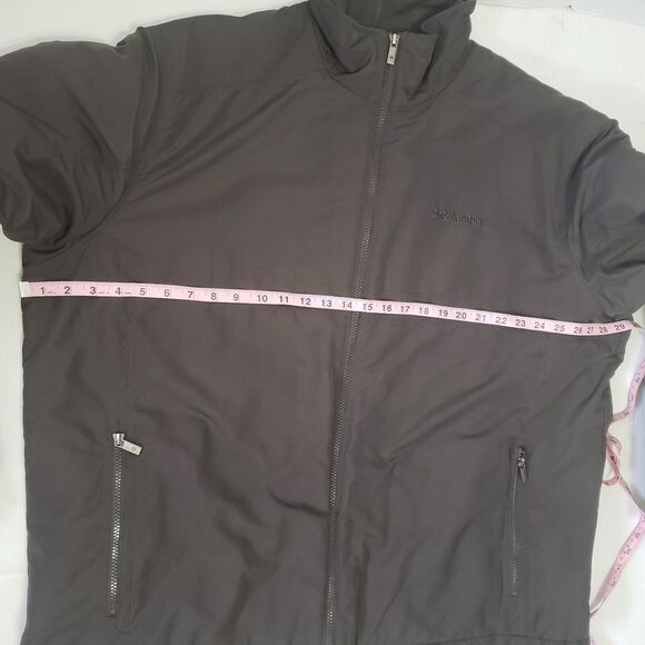 Columbia Mens 2X Brown Winter Jacket Fleece Lined 100% Polyester Pockets - Picture 12 of 13